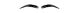 Natural Men's Eyebrow Wig Off Black